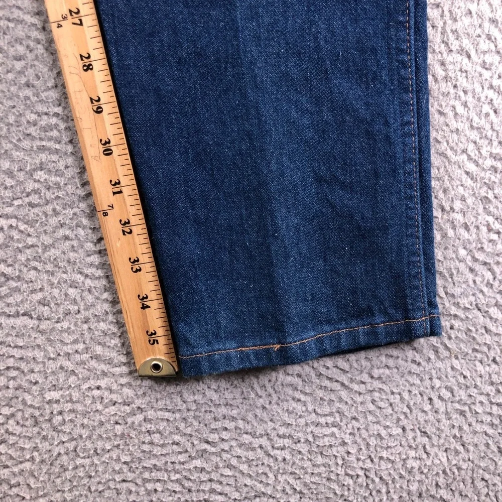Vintage Wrangler Jeans Womens 12 (Fits 29x36) 90s Cowboy Cut Blue Denim USA MADE - Picture 10 of 13
